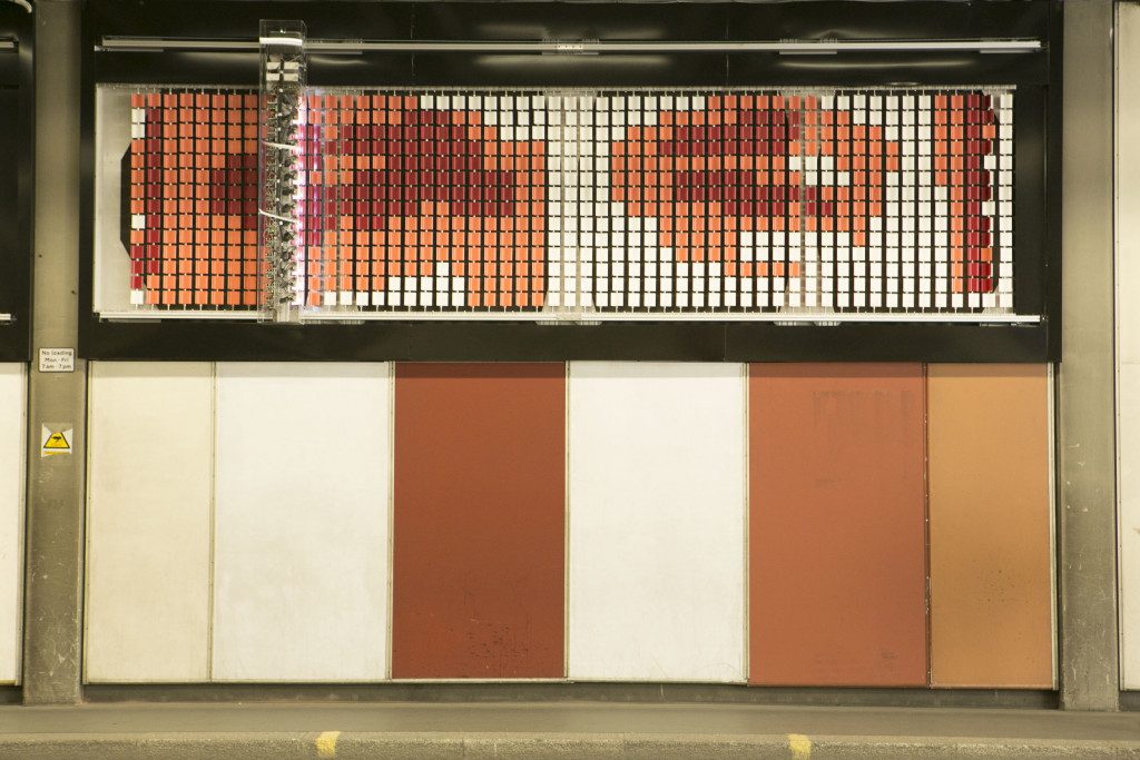 Brutalist Tapestry Beech Street Tunnel Jason Bruges Studio