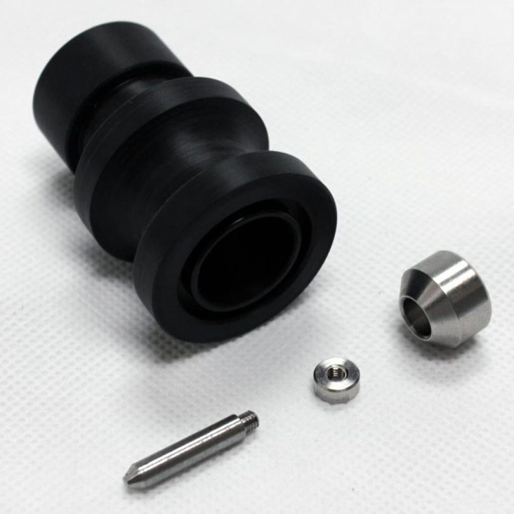 CNC Turned Acetal Plastic Stainless Steel Components Parallel Precision